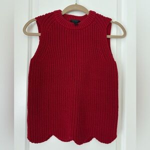 J. Crew Cherry Red Knit Sweater